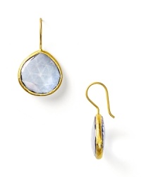 Coralia Leets' teardrop-shaped faceted stone earrings lend simple elegance to your look.