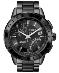 With Intelligent Quartz tech, this Timex watch is the perfect adventure companion. Features include a fly-back four-hour chronograph, electronic compass with magnetic declination compensation and a second time zone.