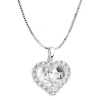 Sterling Silver Mom, A Mother's Love Is The Greatest Gift Of All Reversible Heart Pendant Necklace , 18