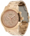 GUESS U16003G1 Bold Contemporary Chronograph Watch - Rose