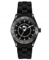 An elegant take on the classic sport watch, this Biarritz collection timepiece from Lacoste features blacked out intrigue.