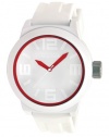 Kenneth Cole Reaction Men's RK1241 Triple White Red Details Watch