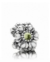 Birthstone accents add a personal touch to PANDORA's floral charm.