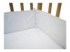 American Baby Company 100% Cotton Percale Portable/Mini Crib Bumper, White