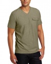 Kenneth Cole Men's Slub V-Neck Henley Shirt