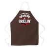 Attitude Apron Grandpa is Grillin Apron, Brown, One Size Fits Most