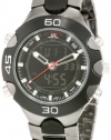 U.S. Polo Assn. Men's US8083 Gun Metal/Black Plastic Analog-Digital Sporty Bracelet Watch