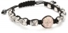 Very Me ''FUN'' Rose Gold Swarovski Crystal Silver Tone Skulls Cord Bracelet, 10mm