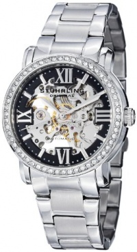 Stuhrling Original Women's 430L.12111 Symphony Regent Lady Consul Automatic Skeleton Swarovski Crystal Watch