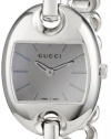 Gucci Women's YA121515 Marina Chain Small White Ceramic and Steel Bracelet Watch