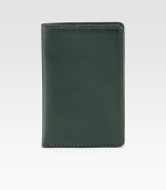 A clip and fold design, set in a freshly modern color, and finished in smooth leather.4 x 7Imported