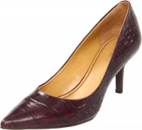 Nine West Women's Austin Pump,Wine Croc,11 M US