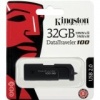 Kingston Digital Inc. 32GB DataTraveler 100 Generation 2 2.0 USB Flash Drive DT100G2/32GBZ  - Black