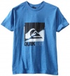 Quiksilver Boys 8-20 Everything Square Tee, Heather Blue, Small