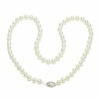 Sterling Silver White Freshwater Cultured Pearl A Grade 5.5-6mm Necklace, 16