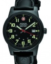 Wenger Swiss Military Men's 72915 Classic Field Black Dial Canvas Leather Military Watch