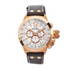 TW Steel Men's CE1019 CEO Canteen Brown Leather White Chronograph Dial Watch