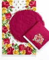 Full of life, the easy-care cotton Rose Bud Kiss napkins feature pretty floral embroidery to refresh casual tables with ease. From Homewear.