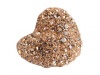 Marc by Marc Jacobs Holiday Pave Heart Statement Ring Rose Gold