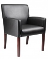 Boss Reception Box Arm Chair Black