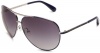 Marc by Marc Jacobs Women's MMJ 221/S 0YRJ Aviator Sunglasses,Palladium Frame/Smoke Gradient Lens,One Size