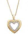 Victoria Townsend Diamond Heart Pendant, 18k Gold over Sterling Silver Diamond Heart Pendant