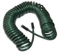 Plastair SpringHose PUW850B94H-AMZ 50-Foot 1/2-Inch Polyurethane Lead Safe Ultra-Light Recoil Garden Hose, Green