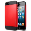 SPIGEN SGP SGP10100 Slim Armor Color Case for iPhone 5 - 1 Pack - Retail Packaging - Crimson Red