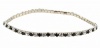 Anklet - Crystal Stretch ~ Black and Clear (FB214)