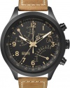 Timex Men's T2N700 Intelligent Quartz SL Series Fly-Back Chronograph Brown Leather Strap Watch