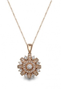 Effy Jewlery Rose Gold Diamond Pendant, 1.01 TCW