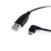 StarTech.com 1 ft Micro USB Cable - A to Left Angle Micro B