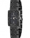 Authentic Burberry Ceramic Black Nova Check Ladies Watch BU1173