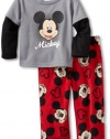 AME Sleepwear Boys 8-20 Mickey 3, Multi, 2T