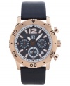 Blend precision with style with this handsome chronograph watch from Izod.