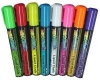 Wet Erase Chisel Tip Chalk Marker, 8 Color Pack