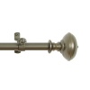 Achim Home Furnishings Buono II Othello Curtain Rod with Finials, 28-Inch Extends to 48-Inch