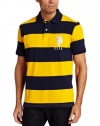 U.S. Polo Assn. Men's Wide Striped Polo With Big Pony