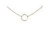 Dogeared Large Smooth Karma Gold Dipped Necklace - 18 Inches