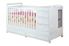 Athena Daphne Convertible Crib and Changer, White