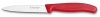 Victorinox Swiss Classic 4-Inch Paring Knife with Spear Tip, Serrated, Red