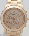 Geneva Quartz Chronograph Look Rose Gold Metal Band Mk8096 Look