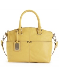 For a perfectly polished and professional look, look no further than Tignanello's Polish Pocket convertible satchel.