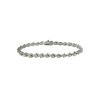 Rhodium Plated Tennis Bracelet with Cubic Zirconia