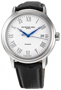 Raymond Weil Men's 2837-STC-00308 Maestro White Roman Numerals Dial Watch