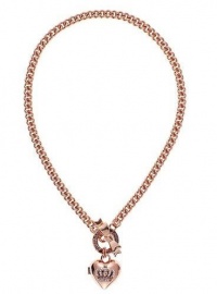 Juicy Couture Jewelry Rose Gold Crown Heart Locket Charm Necklace