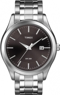 Timex Men's T2N801 Elevated Classics Dress Black Dial Two-Tone Stainless Steel Bracelet Watch