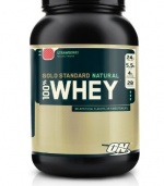 Optimum Nutrition 100% Whey Gold Standard Natural Whey, Strawberry, 2 Pound