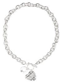 GUESS Graffiti GUESS Heart Necklace, SILVER