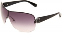 Marc By Marc Jacobs Women's MMJ 303-S MMJ303S Shield Sunglasses,Ruthenium Black Frame/Dark Grey Grad Lens,One Size